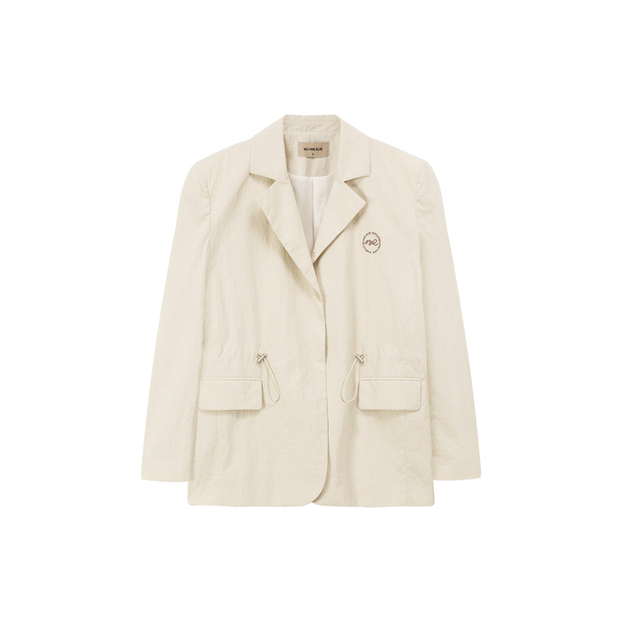 CHUU Loose Fit String Blazer Jacket