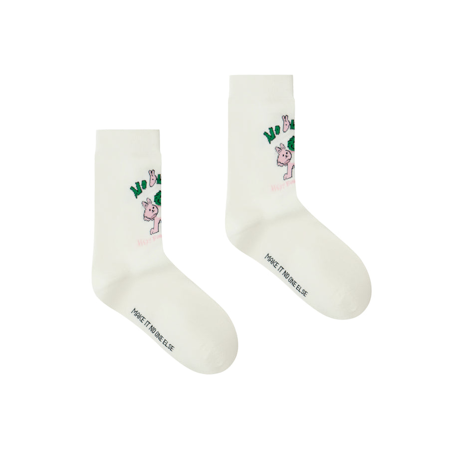 CHUU Bunny In Here Ankle Socks