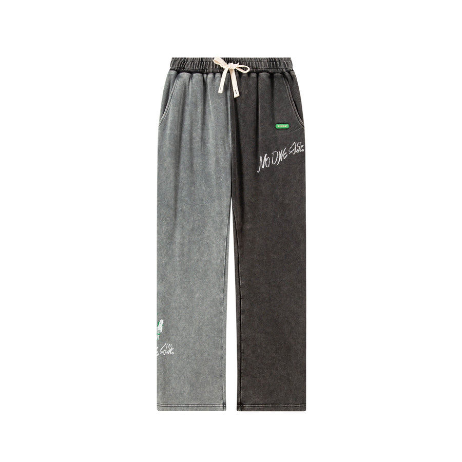 CHUU Faux Denim Wide Jogger Pants