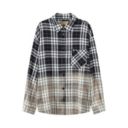 Gradient Check Loose Fit Shirt