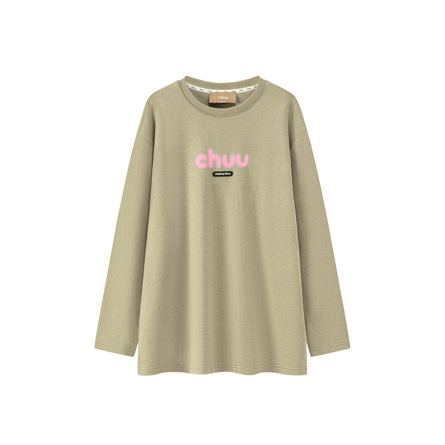 CHUU Blurry Long-Sleeved Sweatshirt