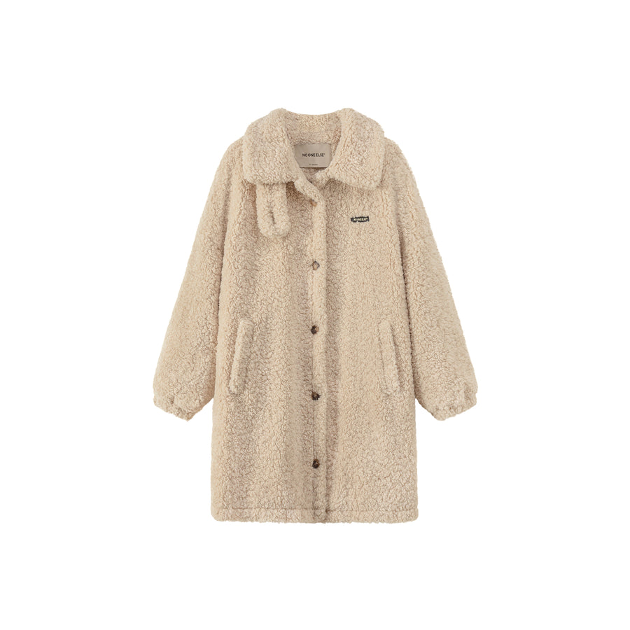 CHUU Fleece Loose Fit Button Jacket