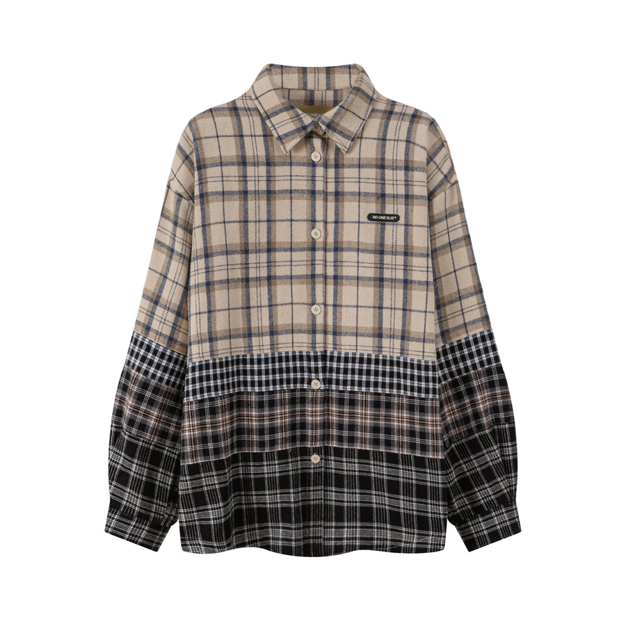 CHUU Flannel Check Oversized Shirt