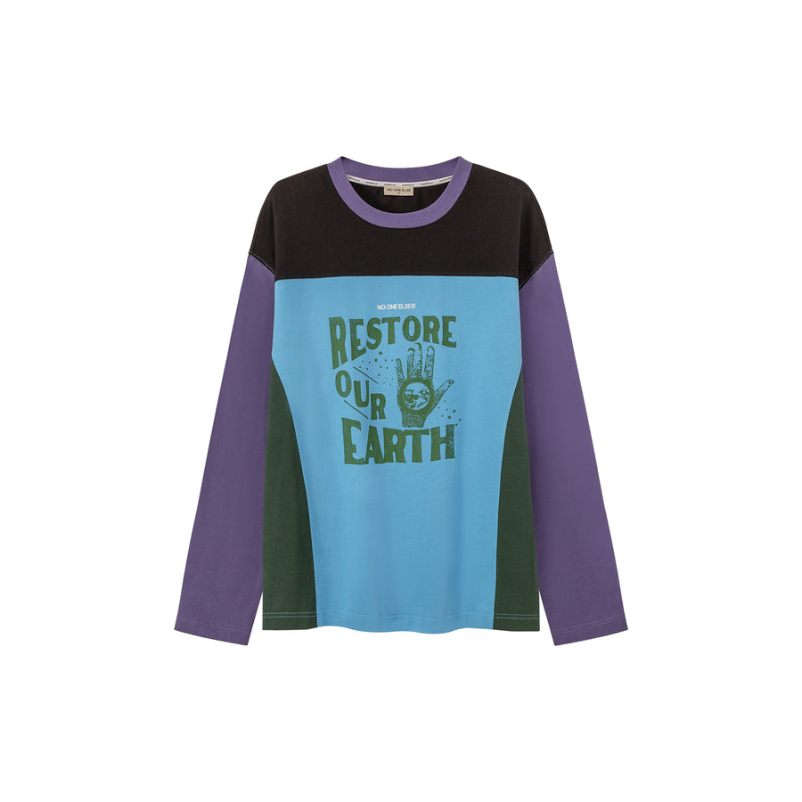 CHUU Restore Our Earth Long-Sleeved Top