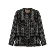 Fringed Tweed Jacket