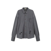 Distressed Noe Logo Loose Fit Shirt