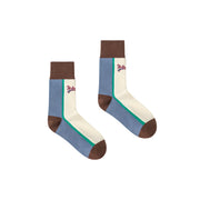 Noe Front Back Two Toned Color Socks