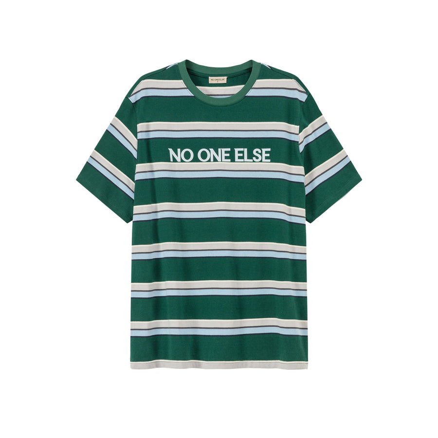 CHUU Striped Loose Fit T-Shirt