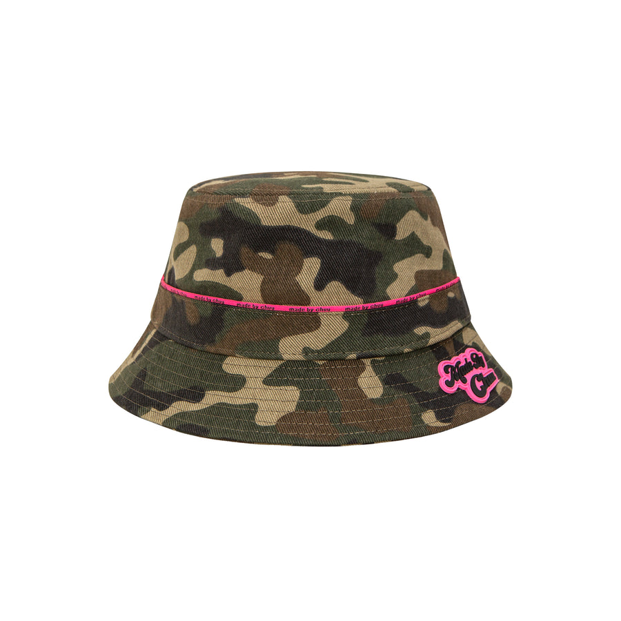 CHUU My Vibe Is Right Hot Girl Camouflage Bucket Hat