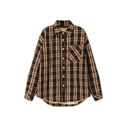 Vintage Check Loose Fit Boyfriend Shirt