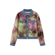 My Universe Printed Fleece Collar Jacket