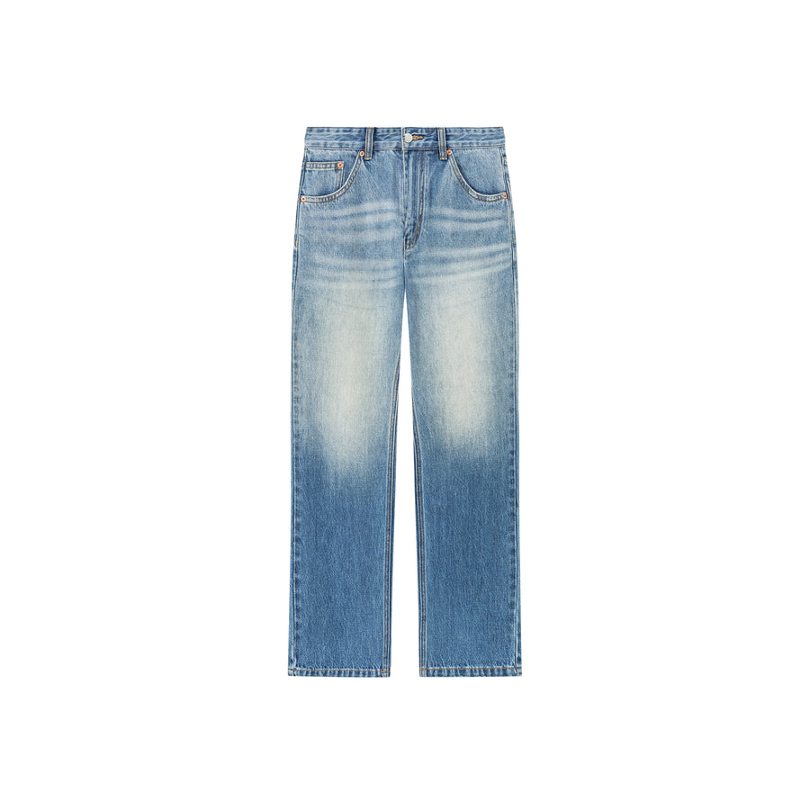 CHUU Gradient Wash Ankle Straight Jeans