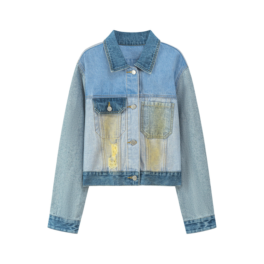 CHUU Everything Is Falling Into Place Denim Jacket