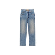 High-Waist Wide Straight Jeans