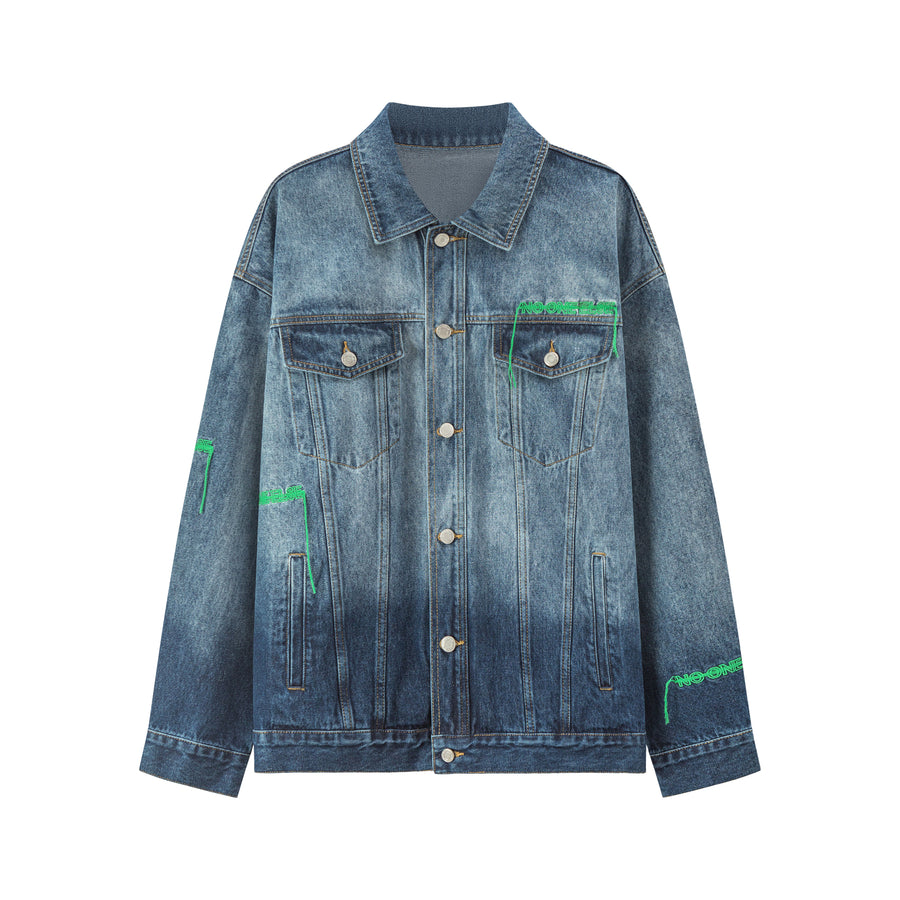 CHUU On The Tip Of My Tongue Denim Jacket