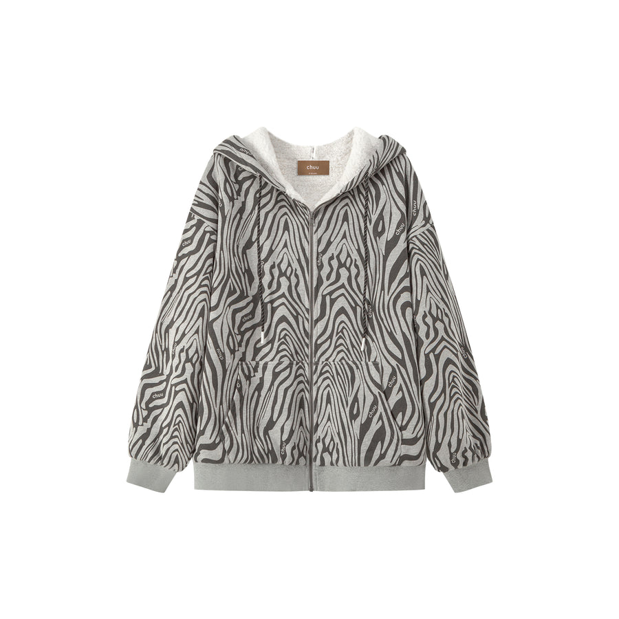 CHUU Zebra Loose Fit Dumble Jacket