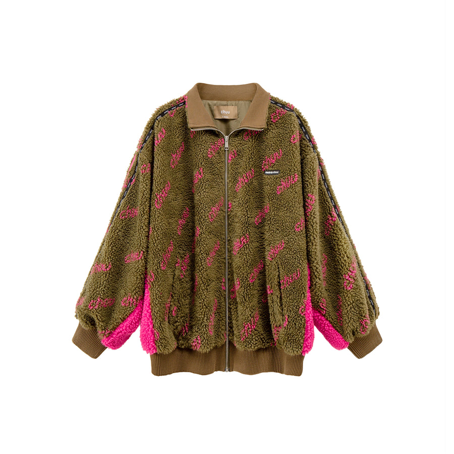 CHUU Rotation Of Dreams Fleece Overfit Jacket