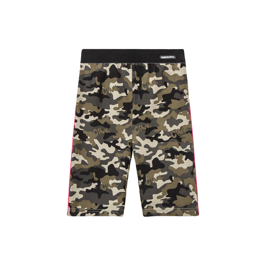 CHUU Deep In Your Eyes Camouflage Slim Shorts