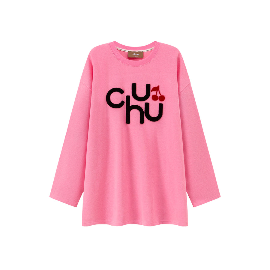 CHUU Smile Magnet Cherry Sporty Loose Fit T-Shirt