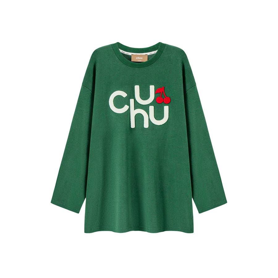 CHUU Smile Magnet Cherry Sporty Loose Fit T-Shirt