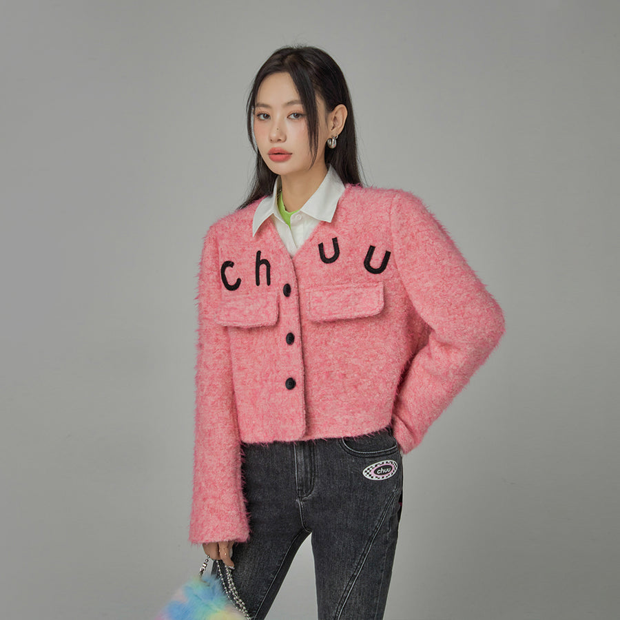 CHUU Sweet Chuu Girl Tweed Jacket