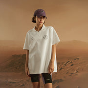 Star Circle Boxy Polo T-Shirt