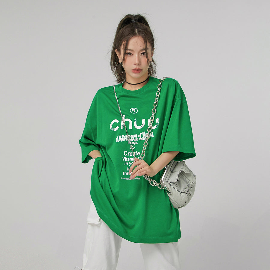 CHUU Vitamin C Loosefit Maxi T-Shirt