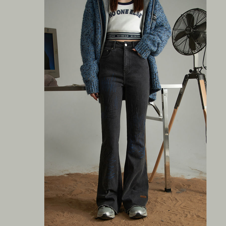 CHUU Slim Bootcut Denim Jeans