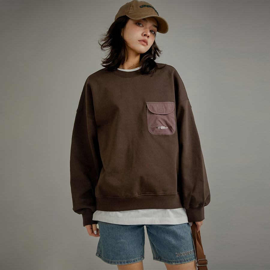 CHUU Pocket Loose Fit Sweatshirt