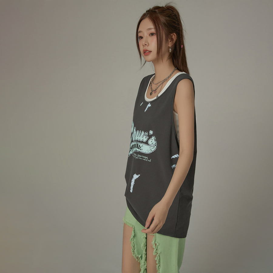 CHUU Carnival Loose Fit Sleeveless T-Shirt