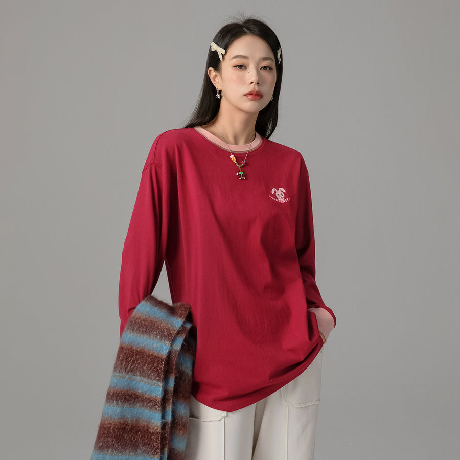 CHUU Retrograde Round Neck Sweater