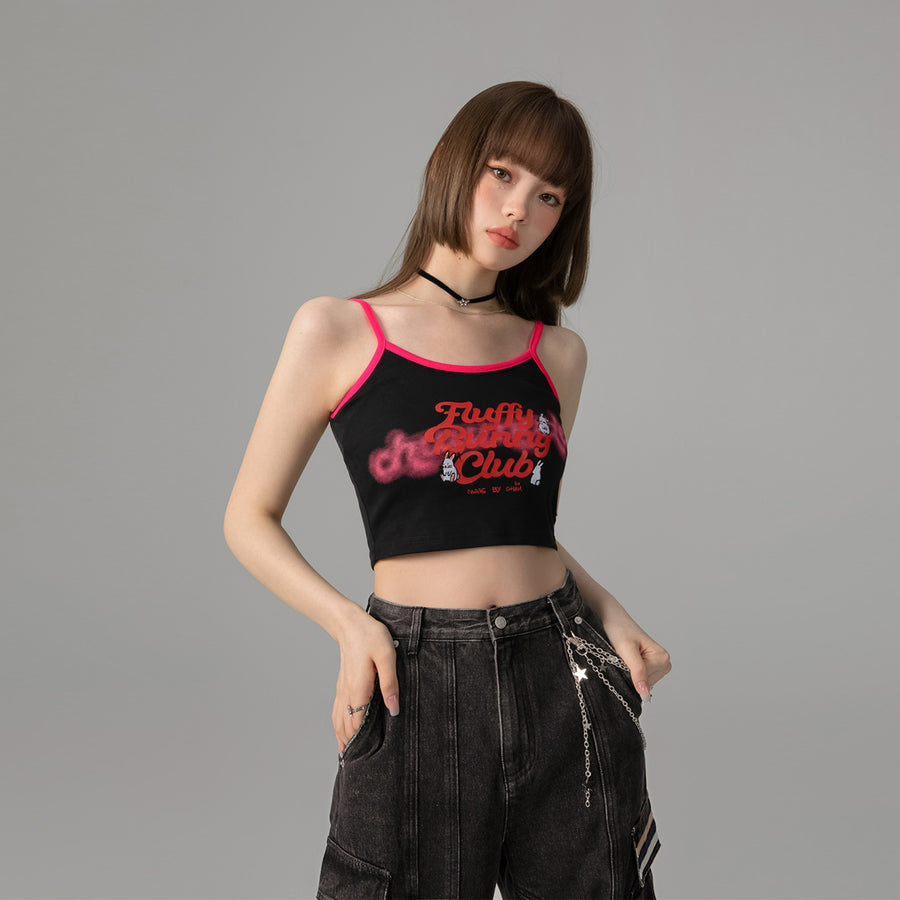 CHUU Bunny Club Cropped Cami Top