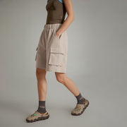 Side Pocket Wide Jogger Shorts