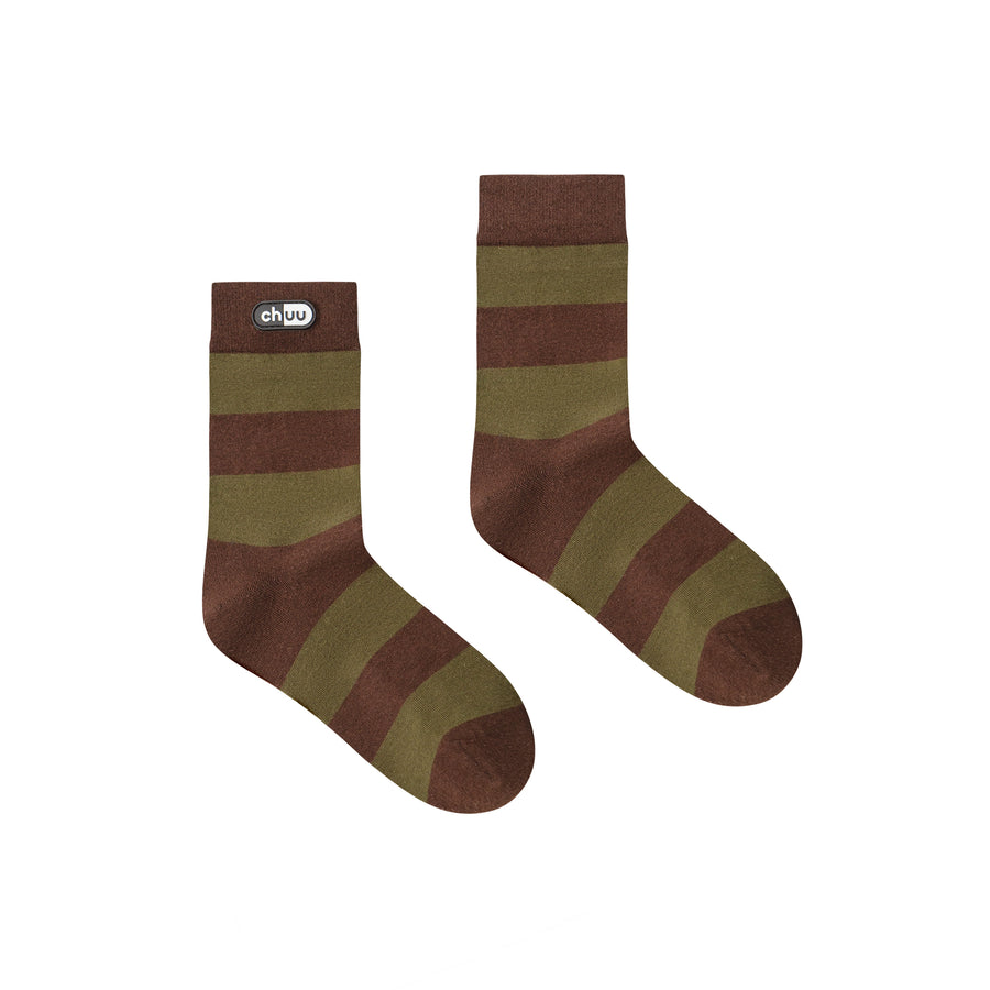 CHUU Taking Control Color Stripe Socks