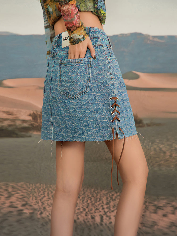 CHUU Where Stories Are Set Denim Skirt