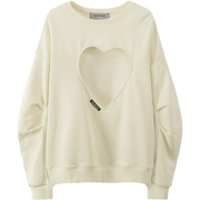 Show Me Your Heart Cutout Sweatshirt