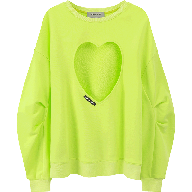 CHUU Show Me Your Heart Cutout Sweatshirt