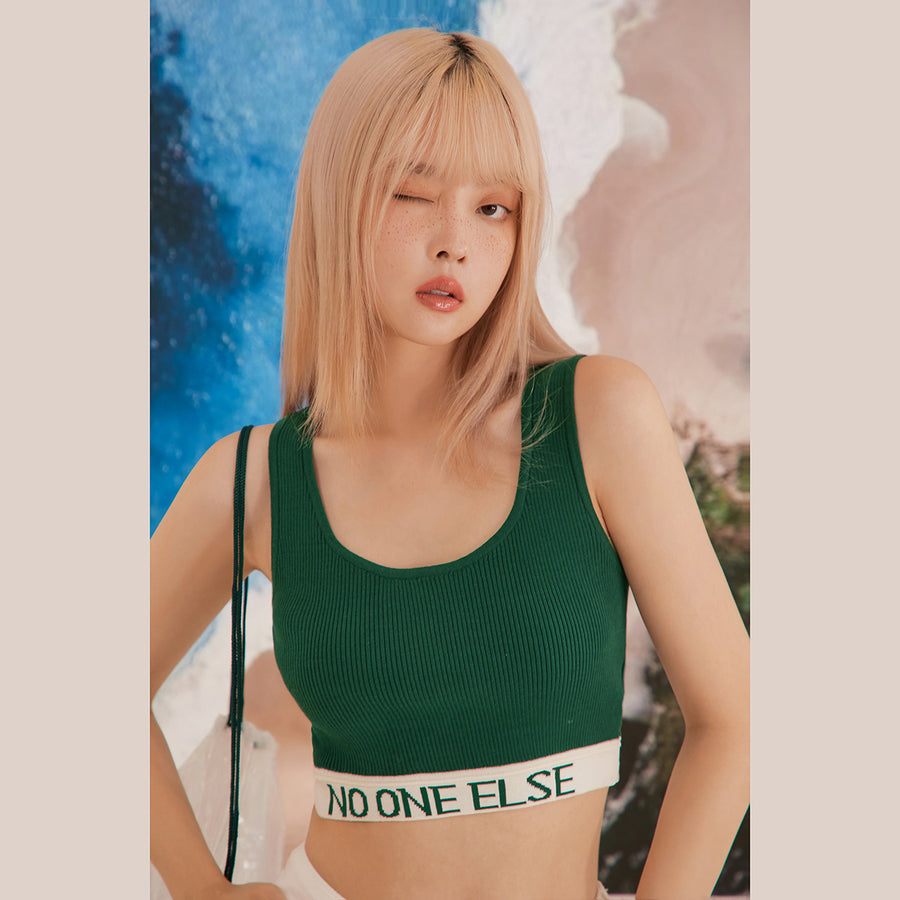 CHUU Knitwear Crop Bra Top