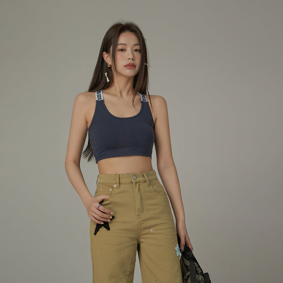 CHUU Backline Crisscross Bra Top