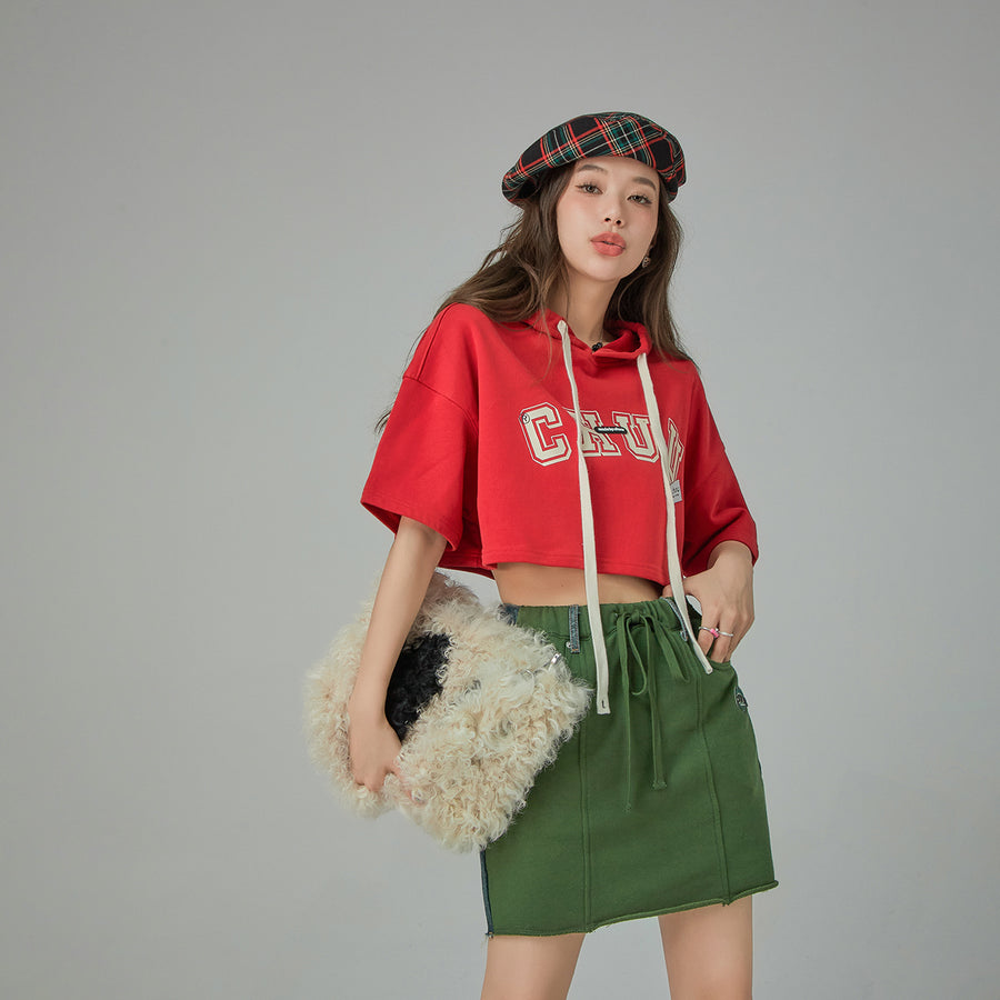 CHUU Sporty Chuu Logo Loose Fit Hoodie