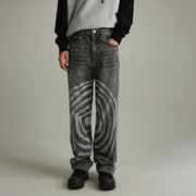 Noe Cool Design Straight Jeans