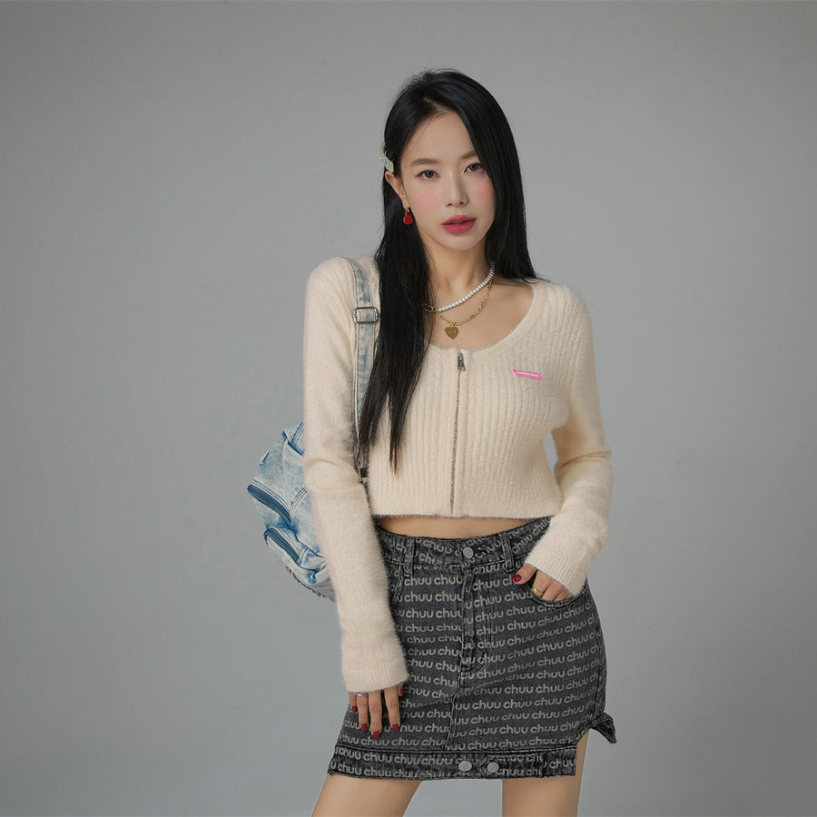 CHUU Serendipity Slim Cropped Cardigan