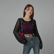 Charismatic Persona Cropped Knit Top