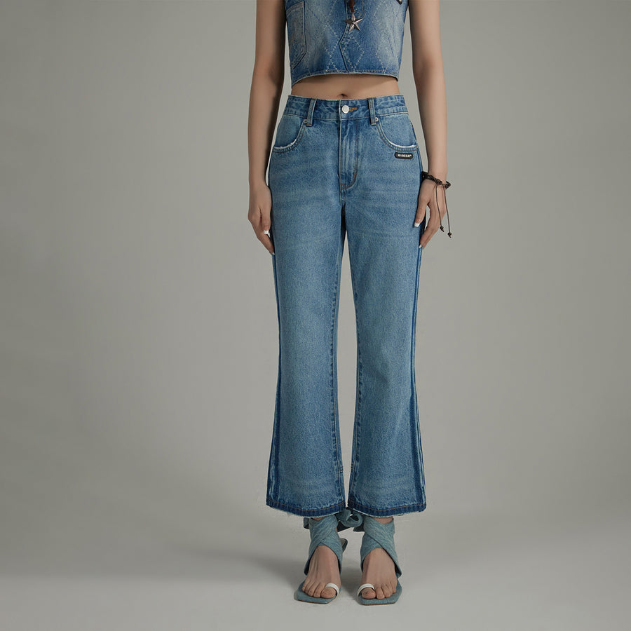 CHUU Semi Bootcut Denim Jeans