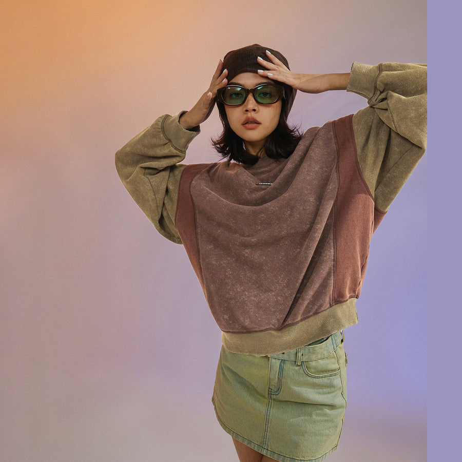 CHUU Vintage Color Sweatshirt