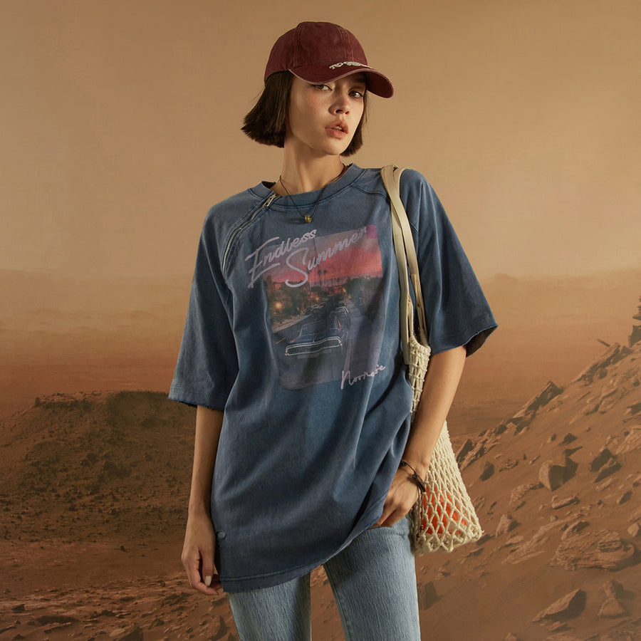 CHUU Raglan Endless Summer Loose Fit T-Shirt