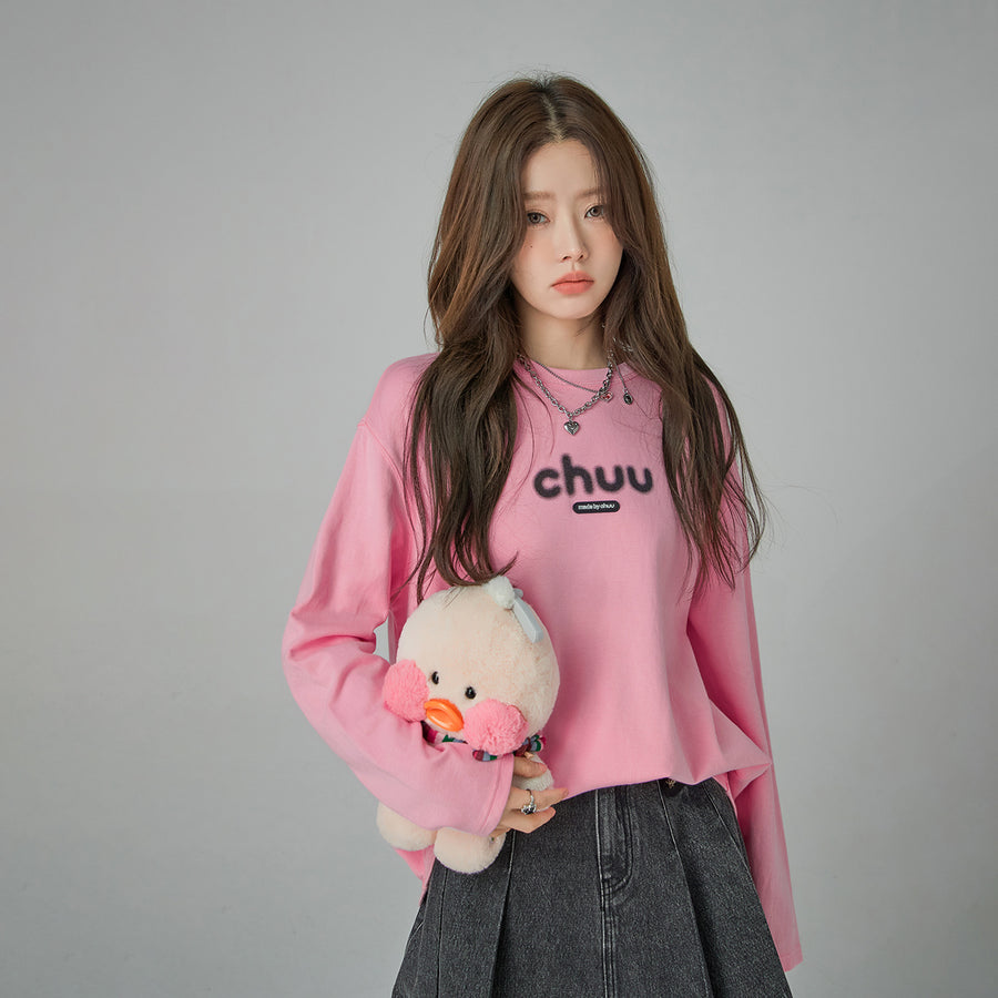 CHUU Blurry Long-Sleeved Sweatshirt