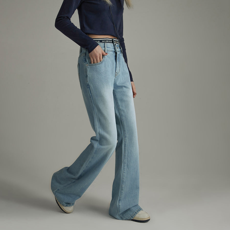 CHUU Semi-Bootcut Denim Jeans