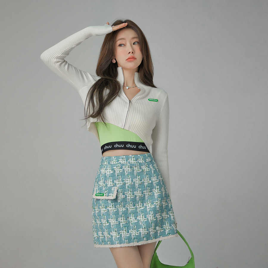 CHUU Pocket A-Line Mini Skirt