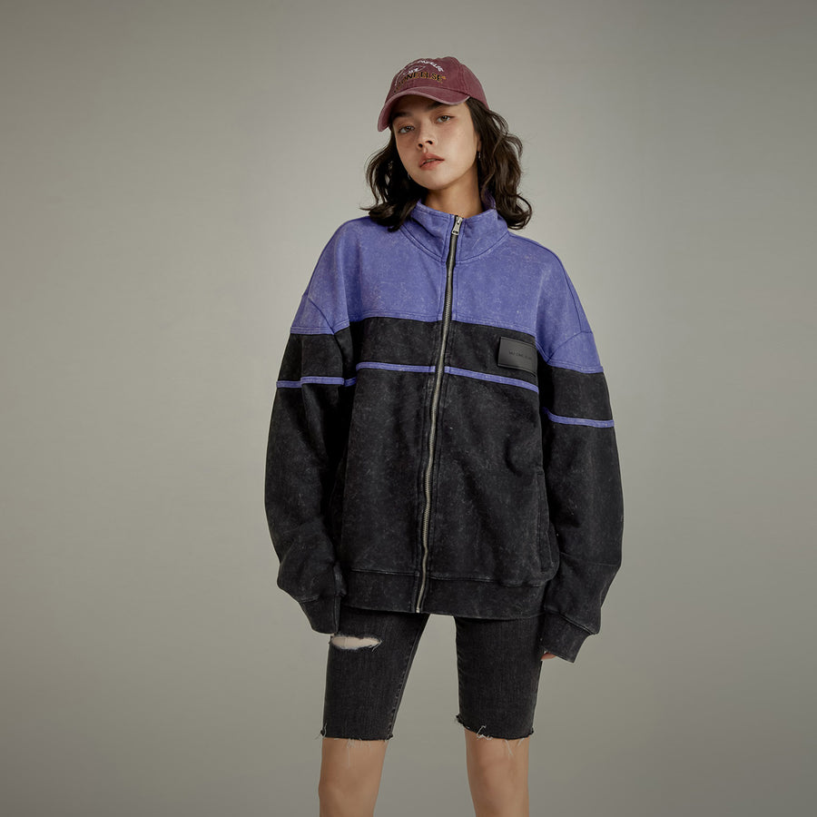 CHUU High Neck Zip-Up